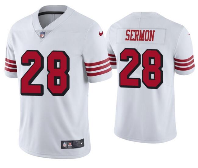 Nike 49ers 28 Trey Sermon White Color Rush Vapor Untouchable Limited Jersey Dzhi,We sell and wholesale Nike 49ers 28 Trey Sermon White Color Rush Vapor Untouchable Limited Jersey Dzhi on line form chian!